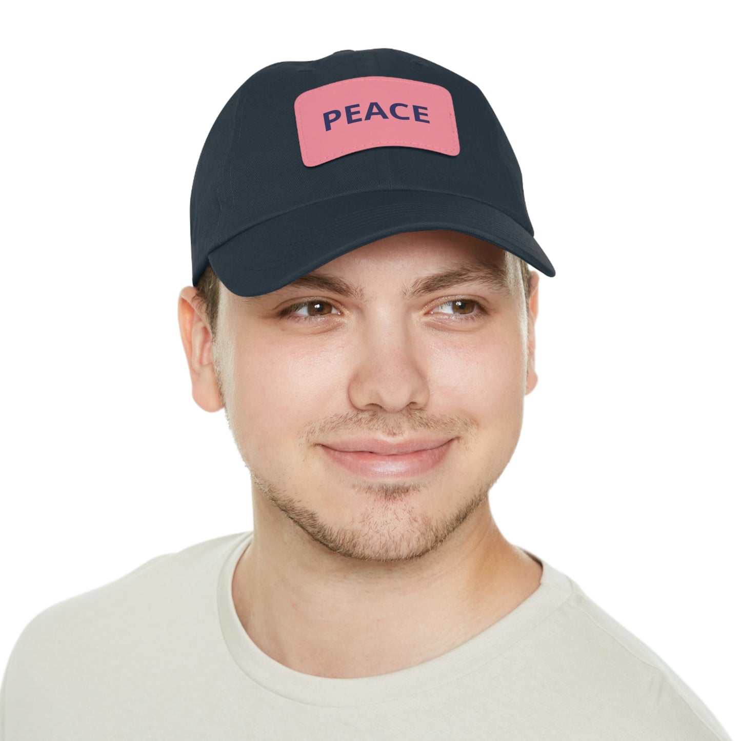 PEACE HAT WITH LEATHER PATCH