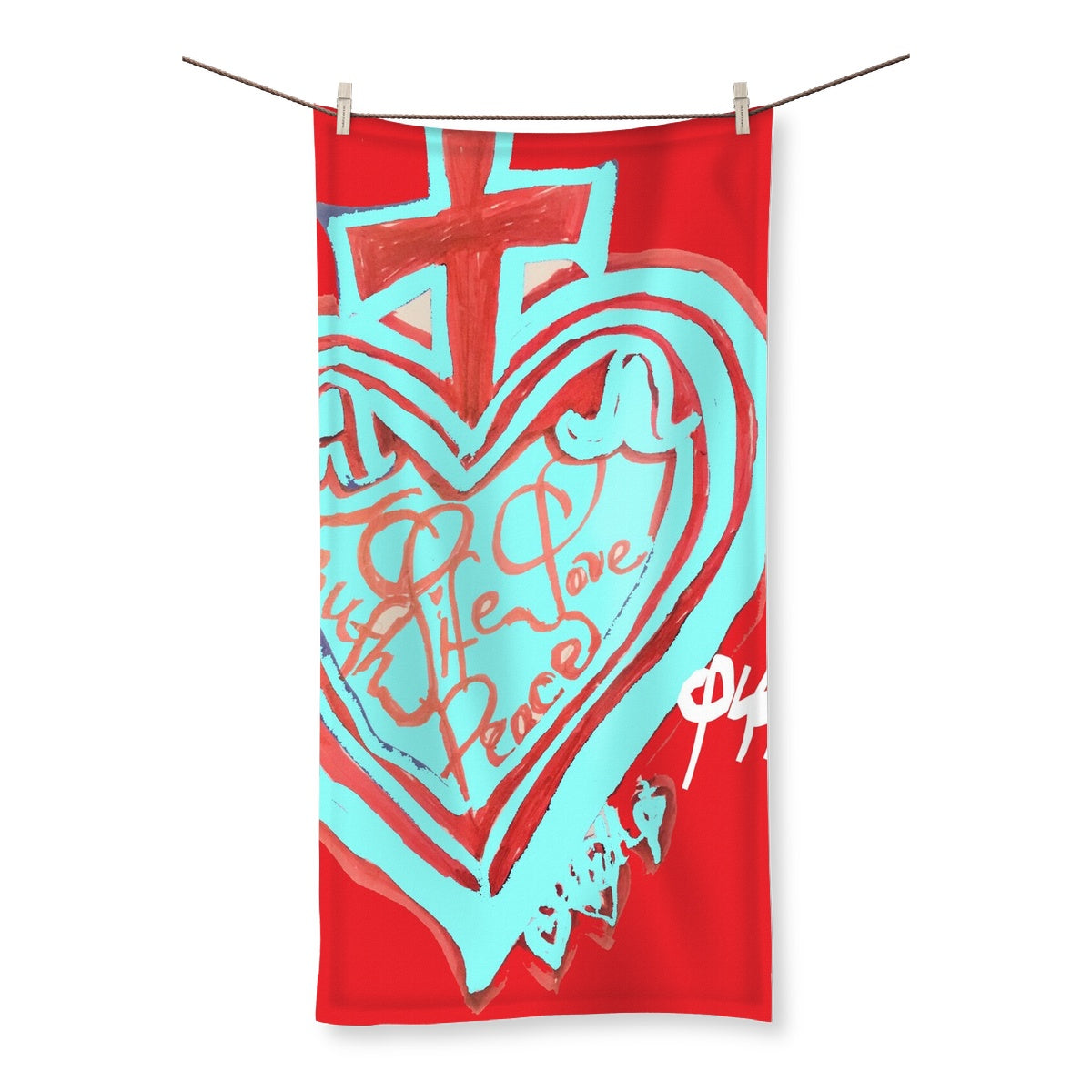 SACRED HEART OF HAPPINESS TOWEL