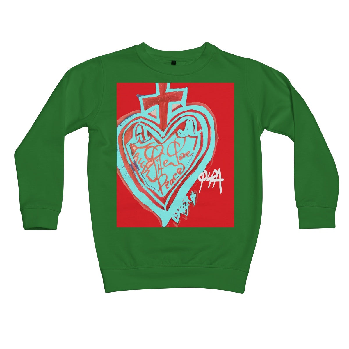 SACRED HEART OF HAPPINESS KIDS SWEATSHIRT