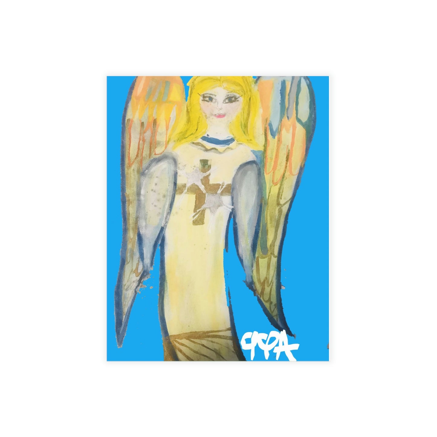 ANGEL OF LIGHT BLUE CARDS (Greeting Card Bundles (10, 30, 50 pcs))