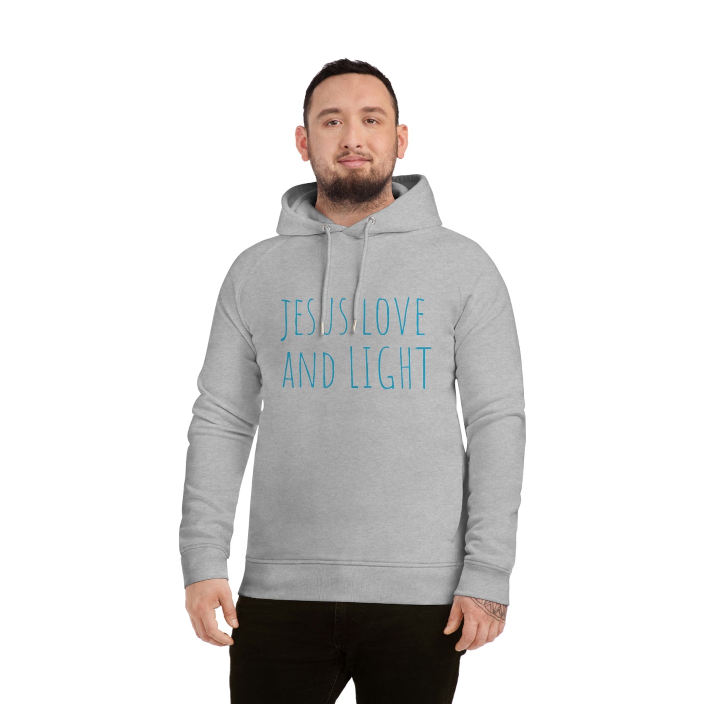 JESUS LOVE LIGHT UNISEX SIDER HOODIE