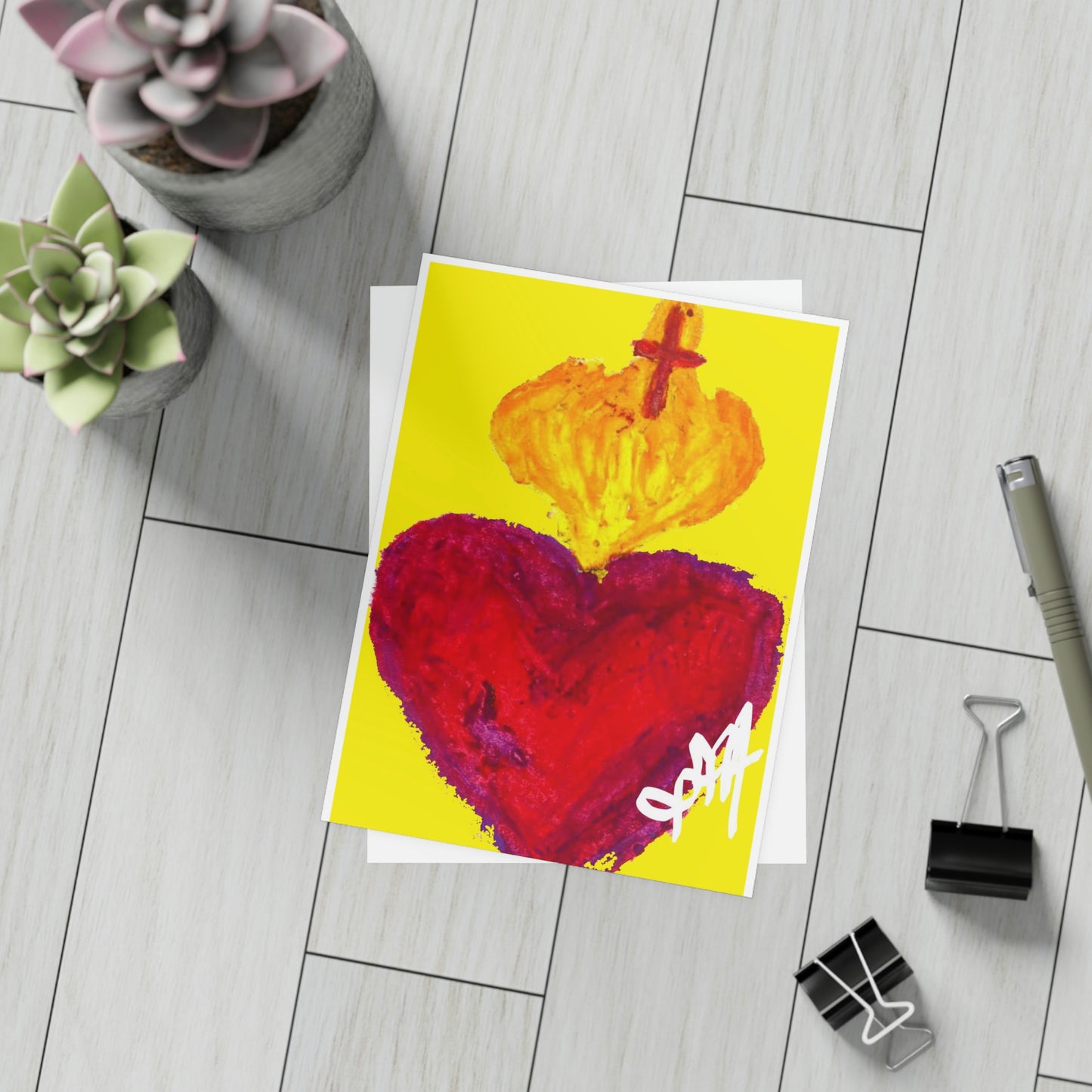 SACRED HEART OF LIGHT CARDS (Greeting Card Bundles (10, 30, 50 pcs))