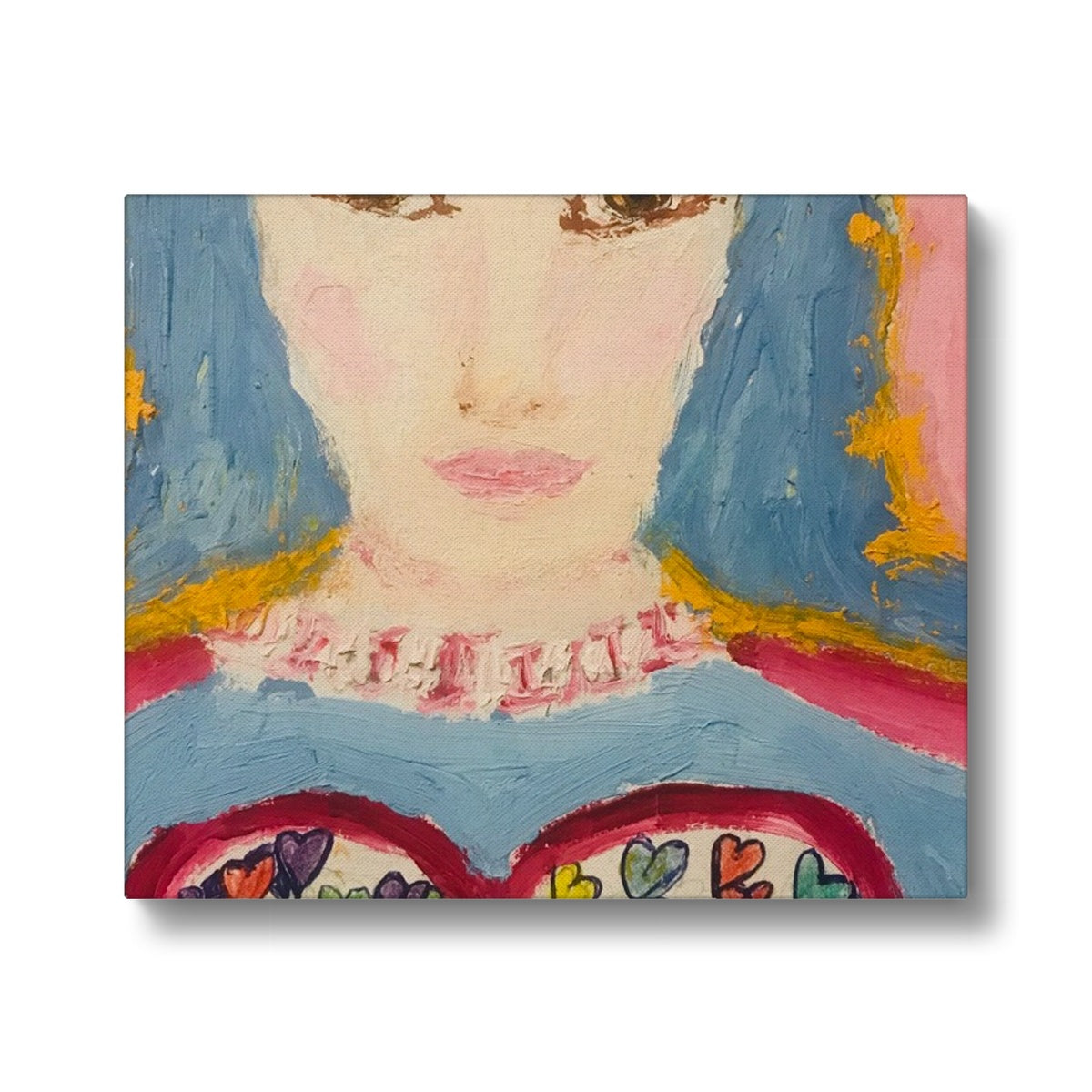 MARY OF SACRED HEART OF LOVE LIFE CANVAS