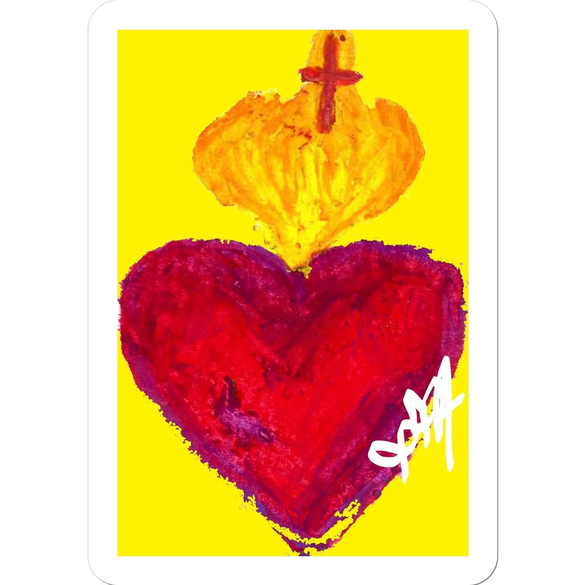 SACRED HEART ETERNAL LOVE STICKER