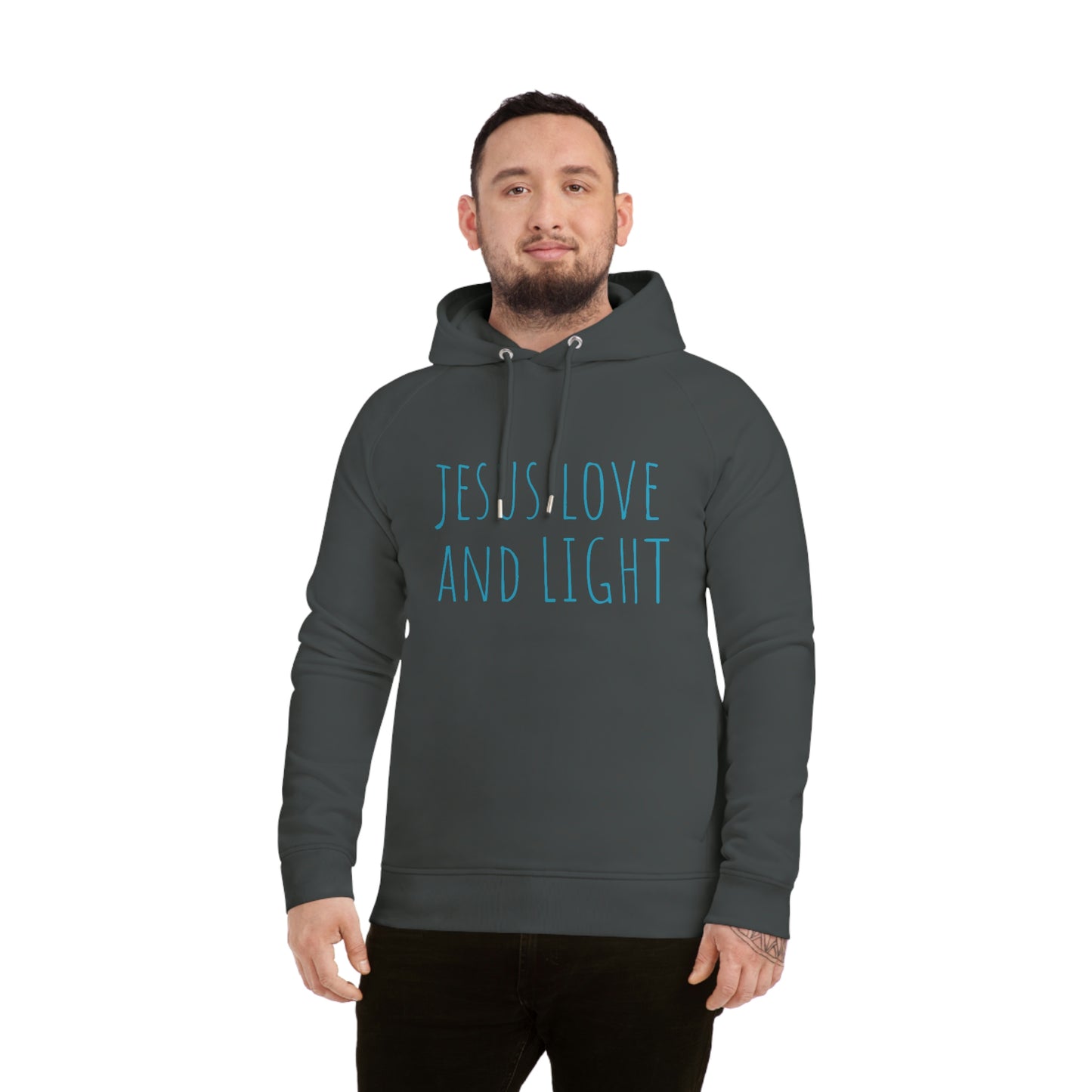 JESUS LOVE LIGHT UNISEX SIDER HOODIE