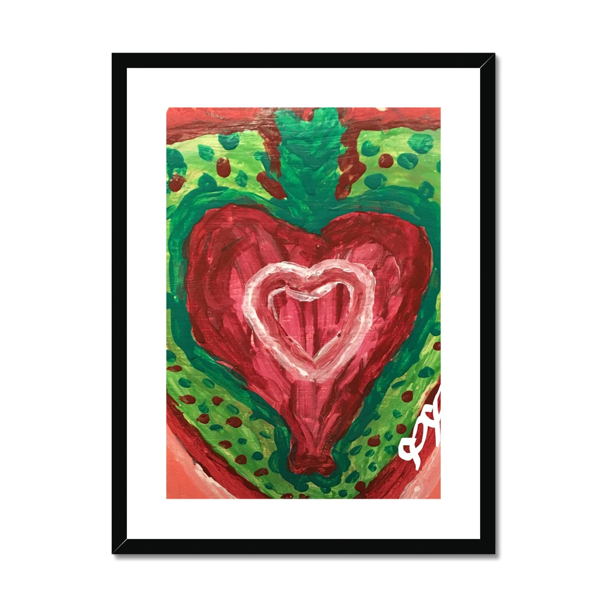 SACRED HEART OF THE SEED OF LIFE PRINT (Framed & Mounted Print)