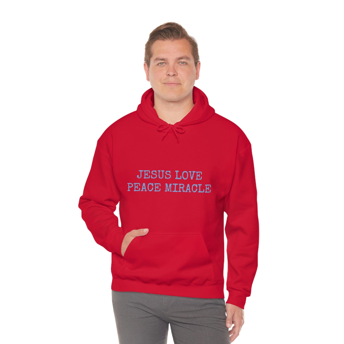 JESUS LOVE PEACE MIRACLE ™ HOODED SWEATSHIRT