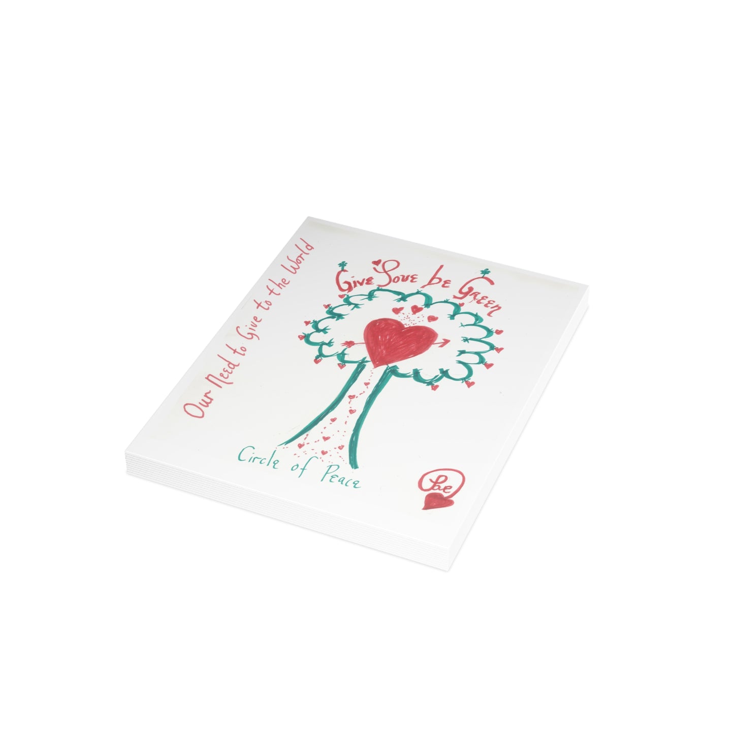 OUR NEED TO GIVE TO THE WORLD CARDS (Greeting Cards (1, 10, 30, and 50pcs))