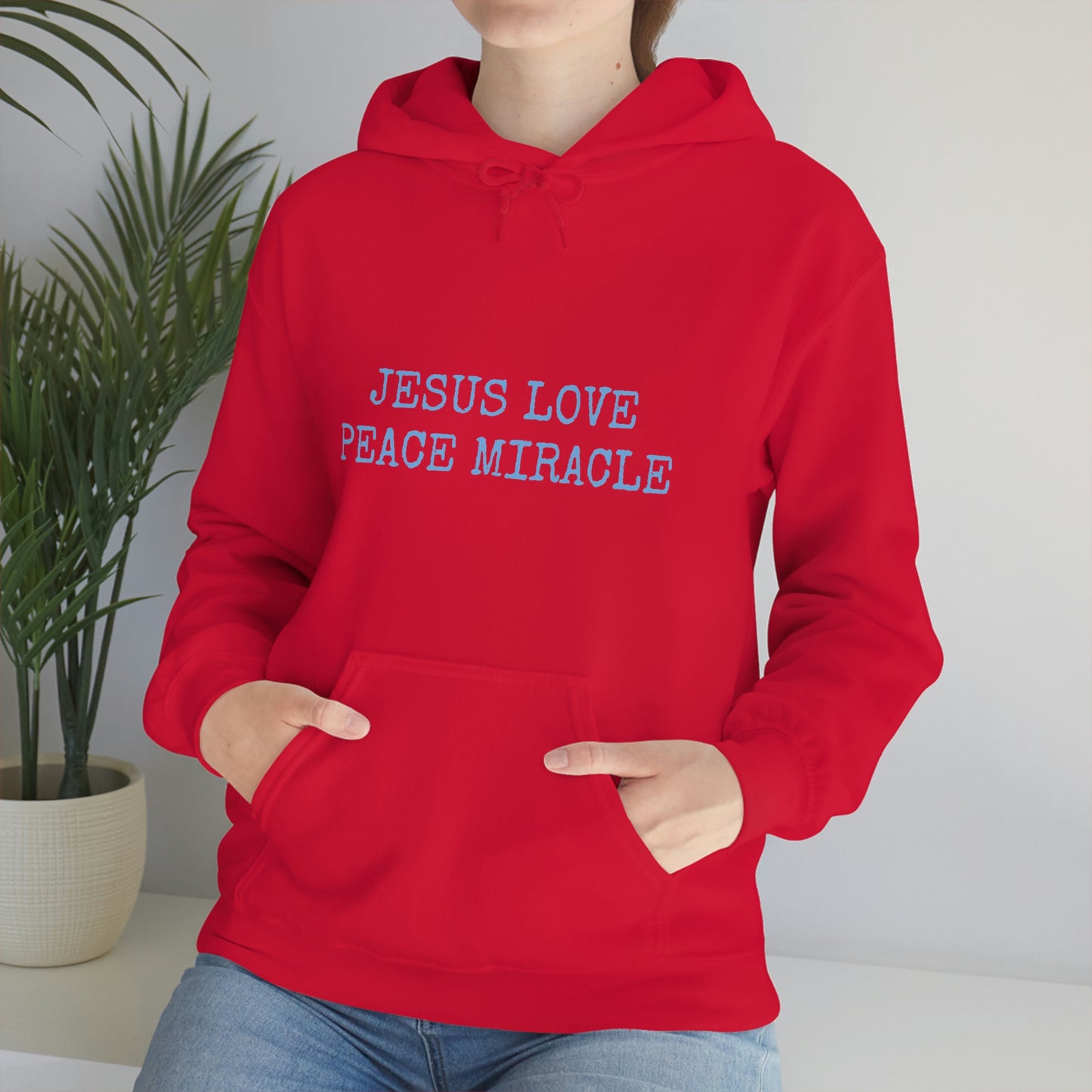 JESUS LOVE PEACE MIRACLE ™ HOODED SWEATSHIRT