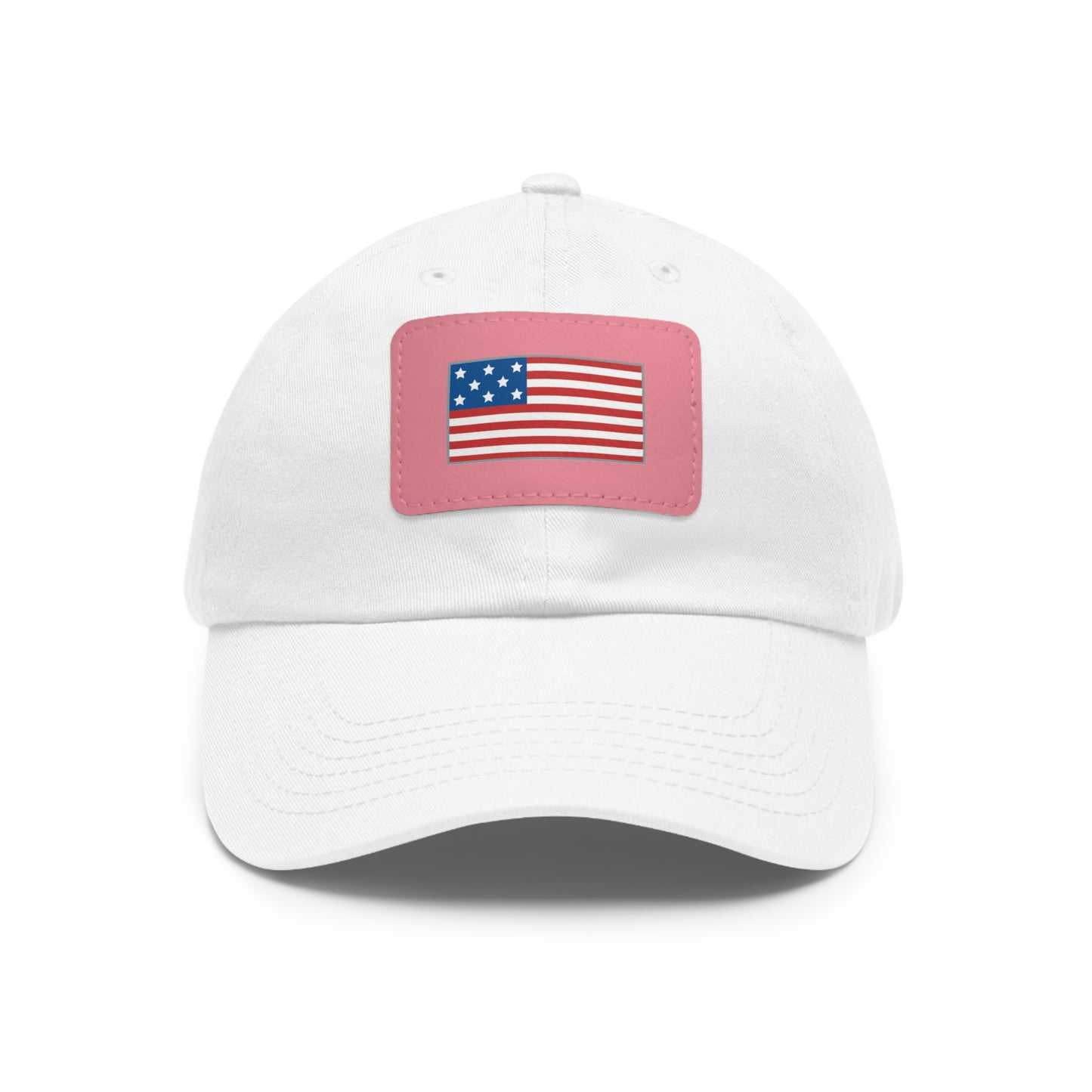 ALIVE HAT WITH LEATHER AMERICAN FLAG