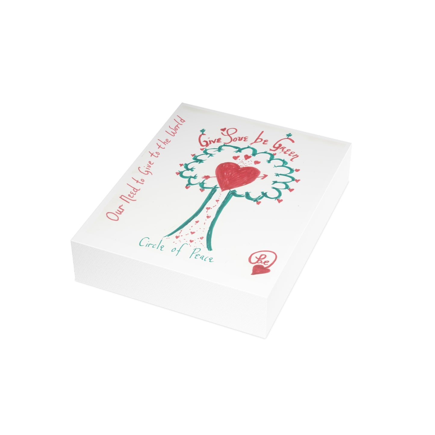 OUR NEED TO GIVE TO THE WORLD CARDS (Greeting Cards (1, 10, 30, and 50pcs))