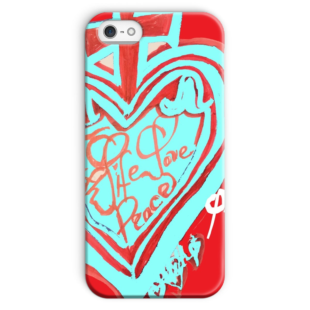 SACRED HEART OF HAPPINESS SNAP PHONE CASE