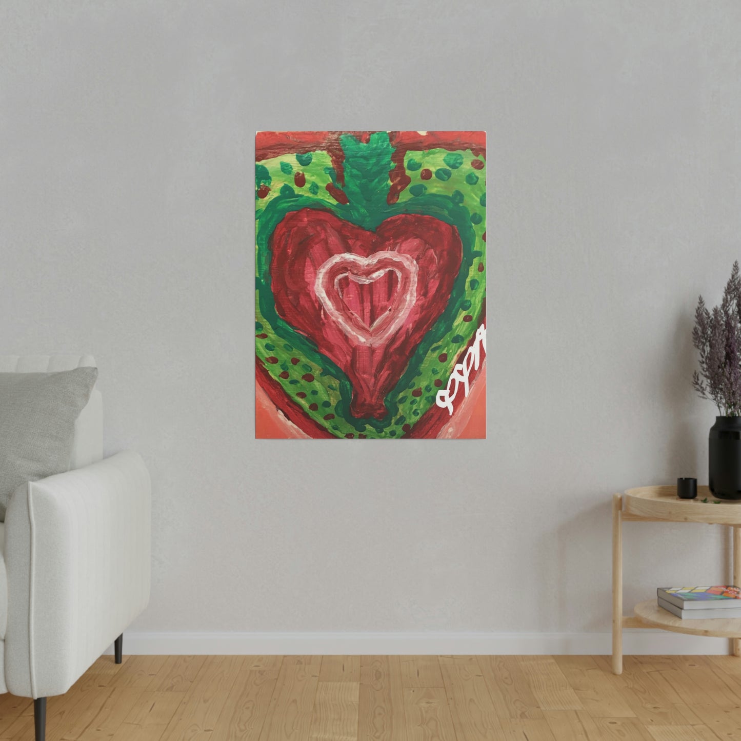 SACRED HEART OF THE SEED OF LIFE MATTE CANVAS (Stretched, 0.75")