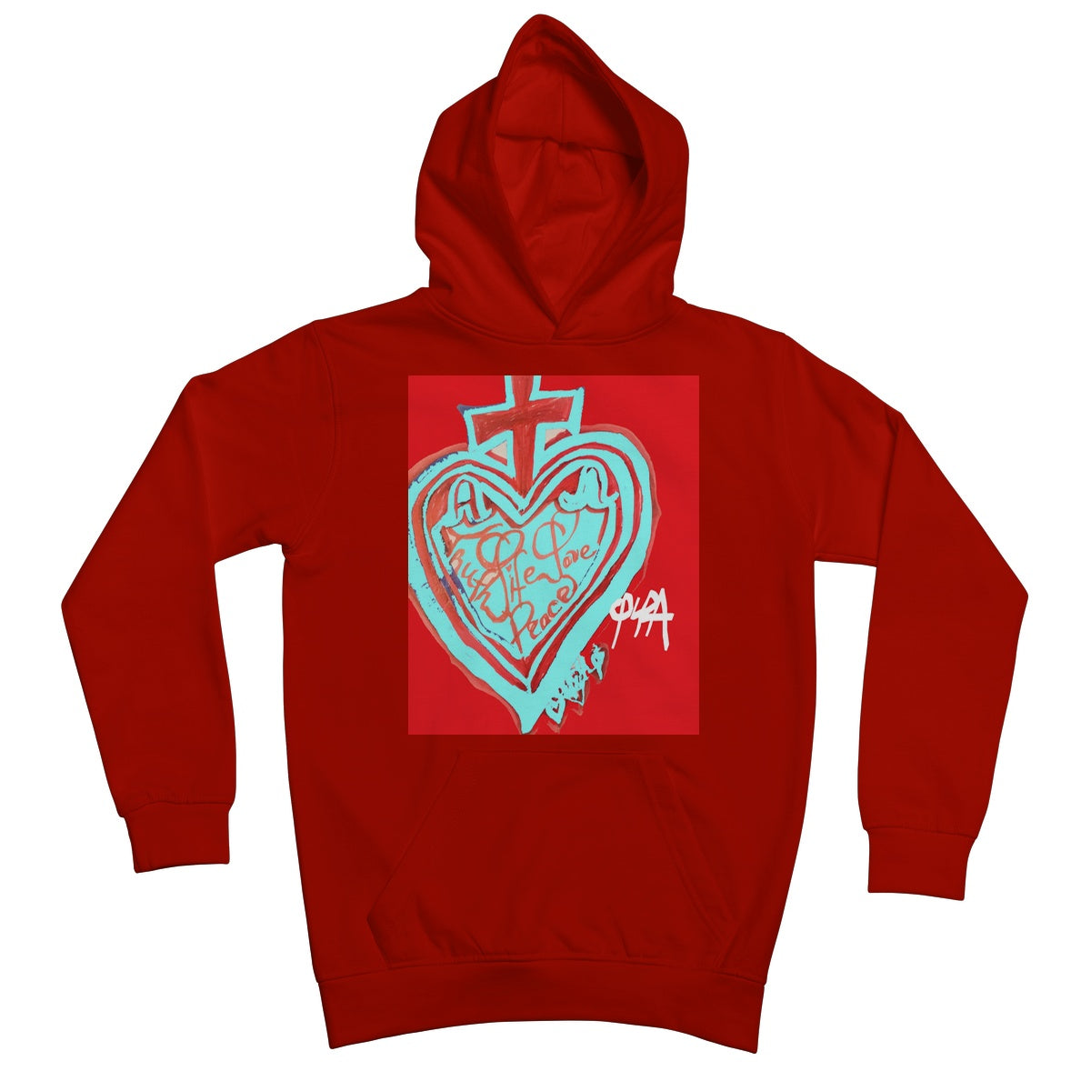 SACRED HEART OF HAPPINESS KIDS HOODIE