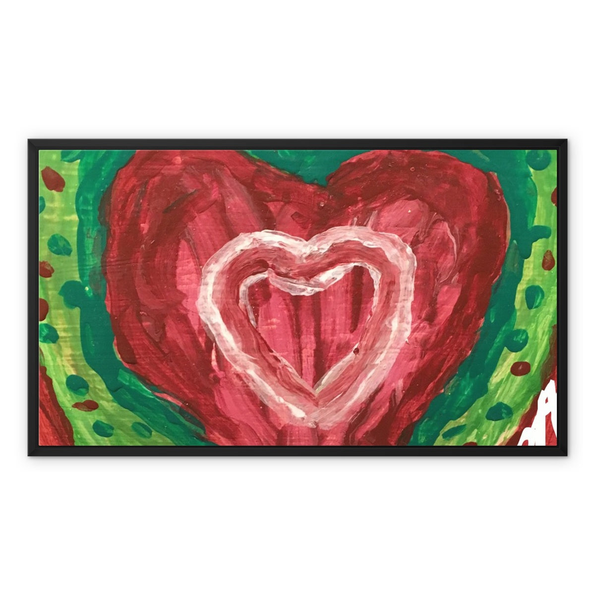 SACRED HEART OF THE SEED OF LIFE FRAMED CANVAS