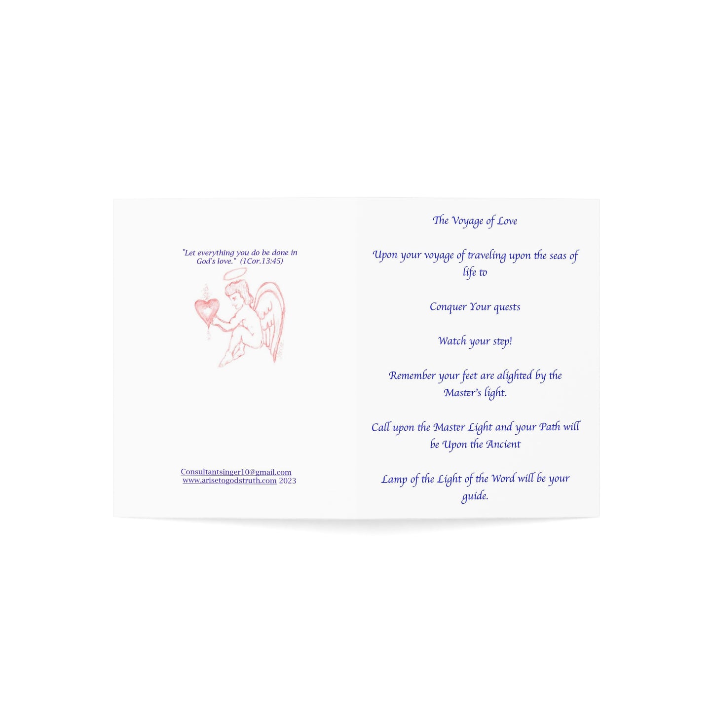 THE VOYAGE OF LOVE CARDS (Greeting Cards (1, 10, 30, and 50pcs))