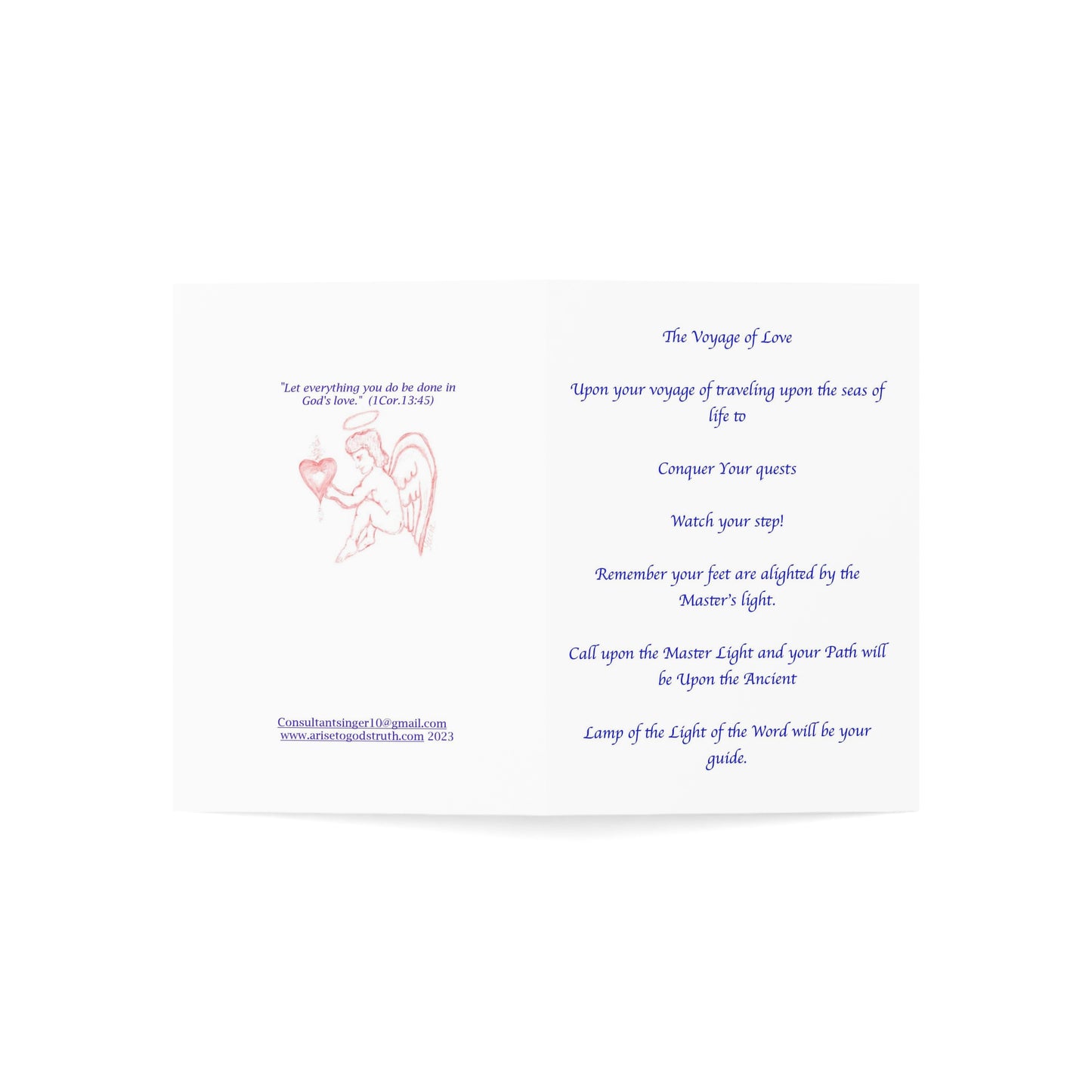 THE VOYAGE OF LOVE CARDS (Greeting Cards (1, 10, 30, and 50pcs))