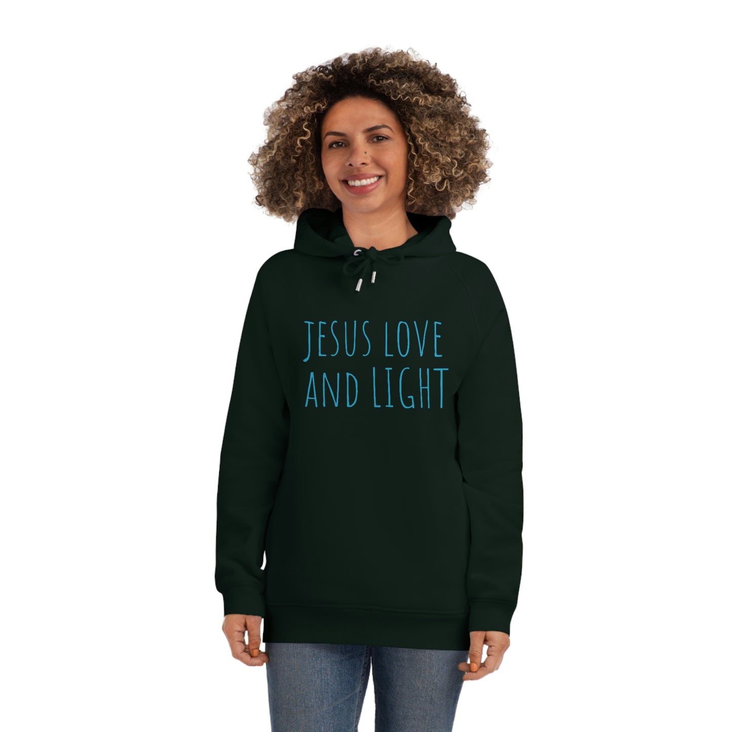 JESUS LOVE LIGHT UNISEX SIDER HOODIE