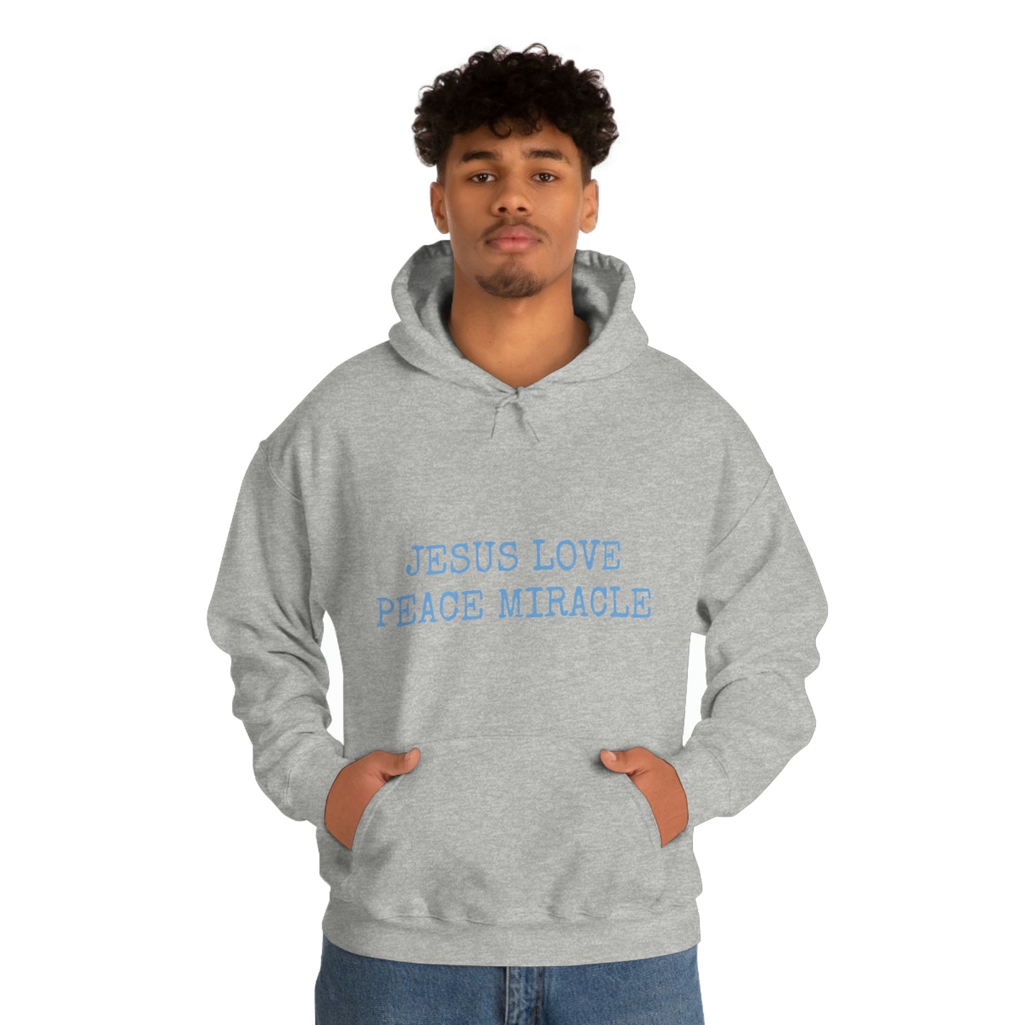 JESUS LOVE PEACE MIRACLE ™ HOODED SWEATSHIRT