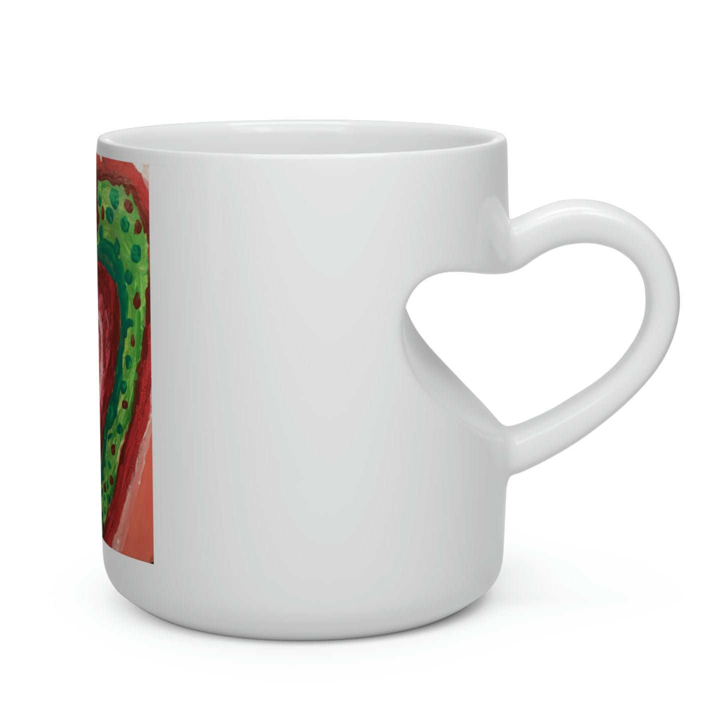 SACRED HEART OF SEED OF LOVE MUG (Heart Shape Mug)