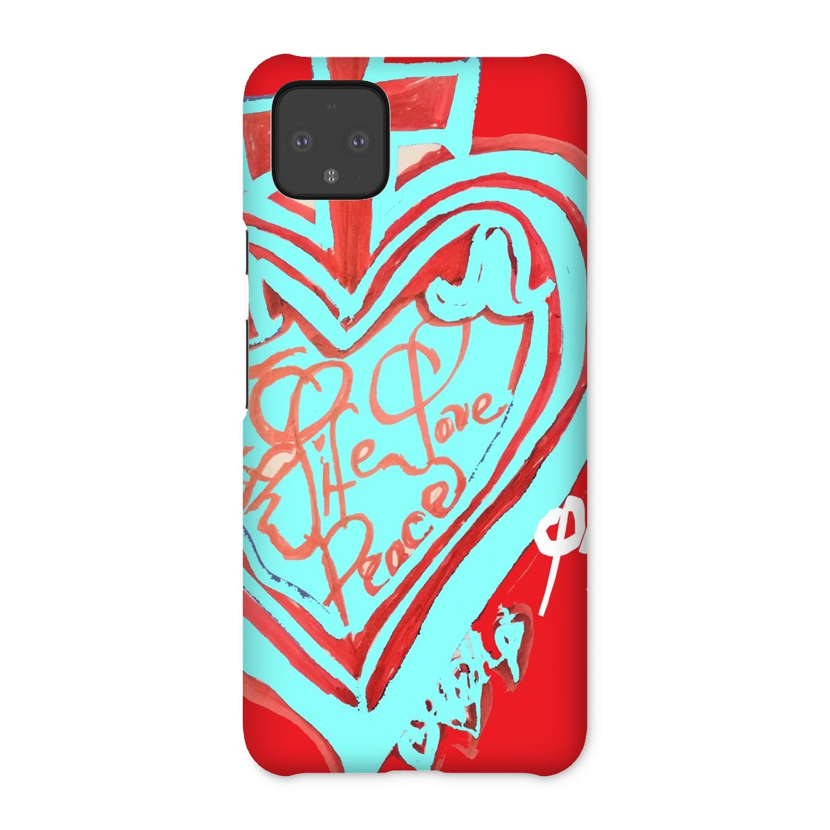 SACRED HEART OF HAPPINESS SNAP PHONE CASE