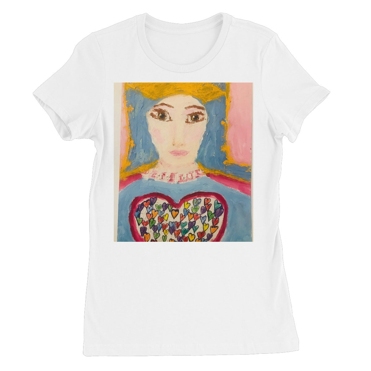 MARY OF SACRED HEART OF LIFE WOMENS TSHIRT