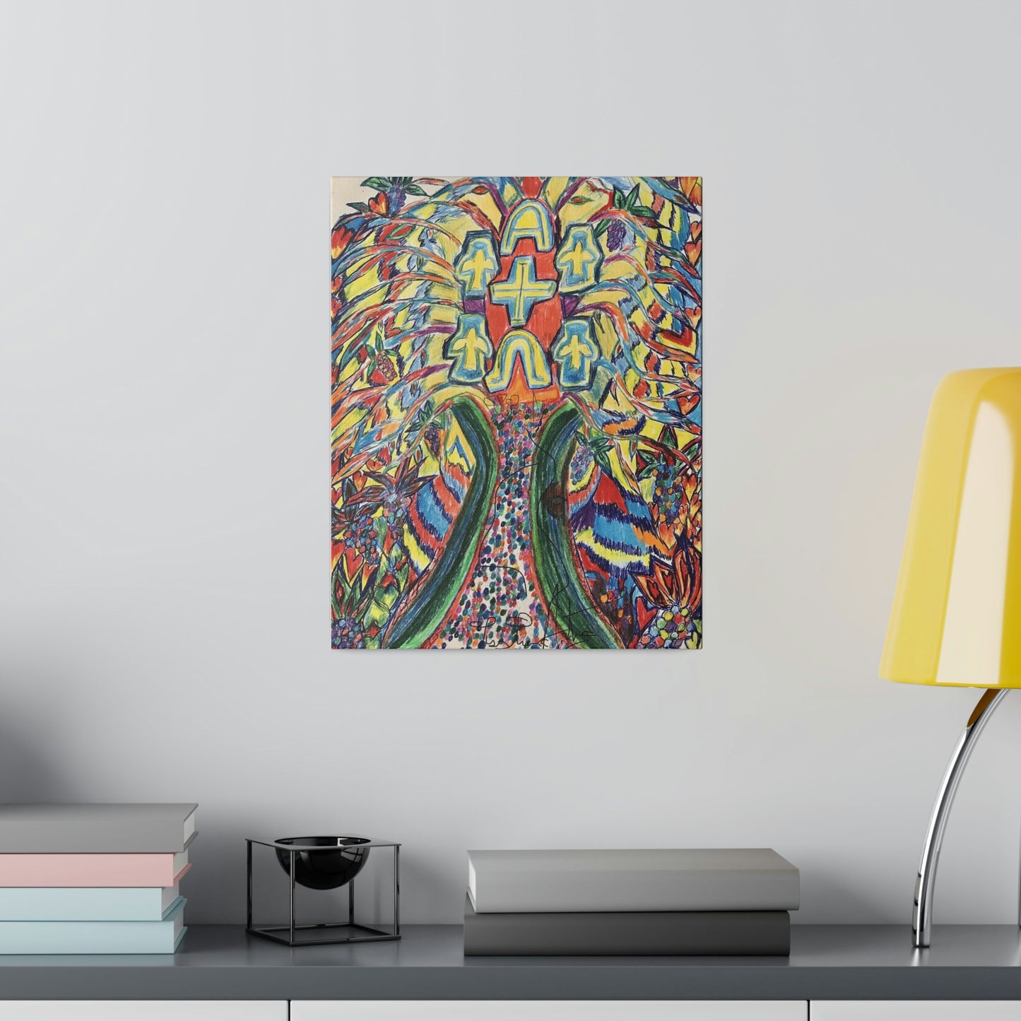 CANVAS OF ETERNAL TREE OF LIFE HEAVEN TO EARTH (Matte Canvas, Stretched, 0.75")