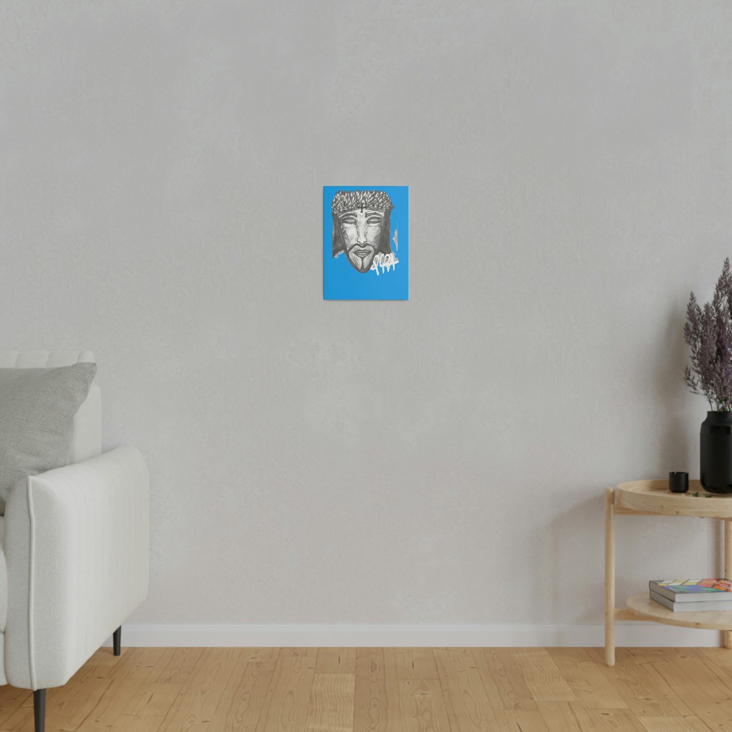 FACE OF JESUS CHRIST PRAYING TO THE FATHER LIVING WATERS CANVAS (Matte Canvas, Stretched, 0.75")