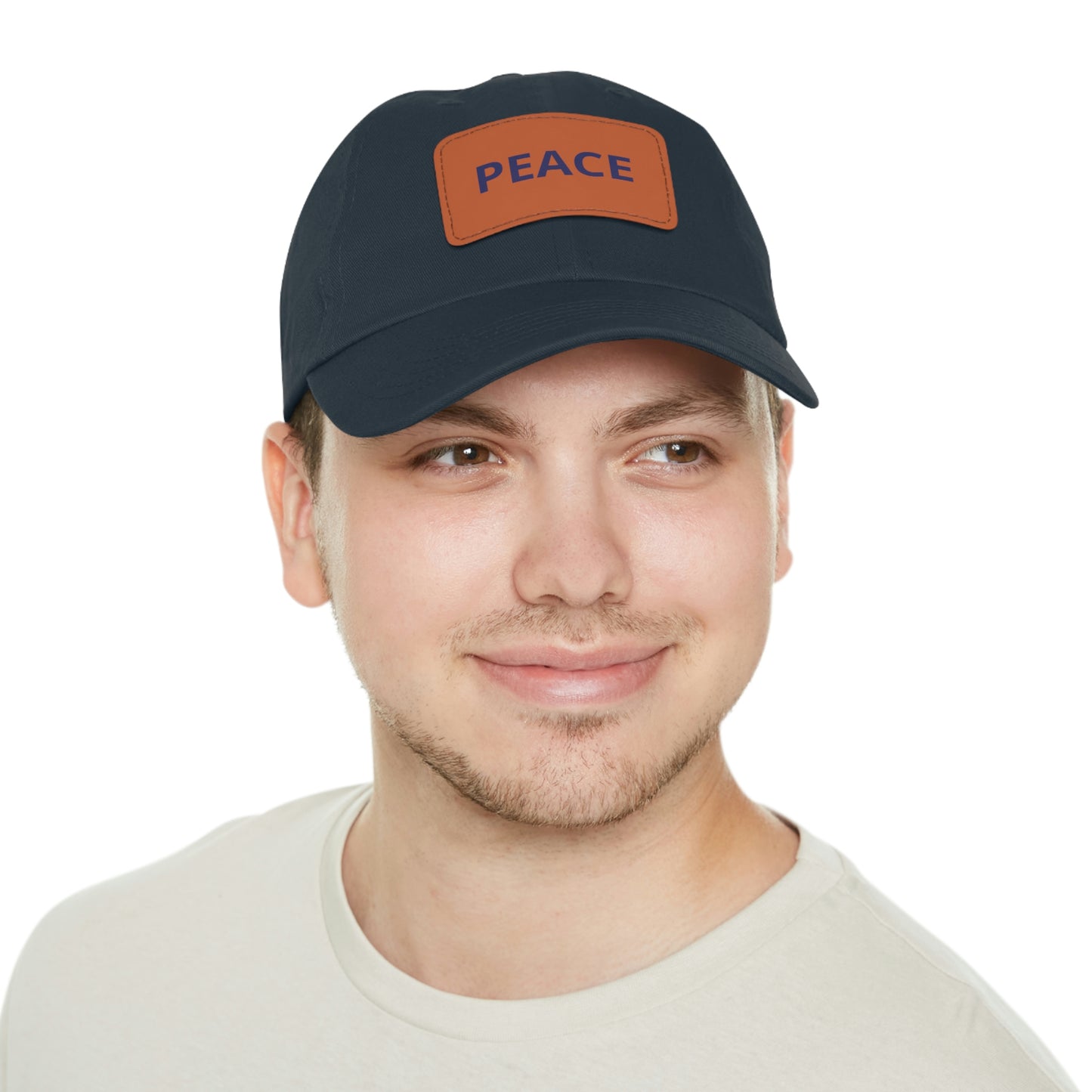 PEACE HAT WITH LEATHER PATCH