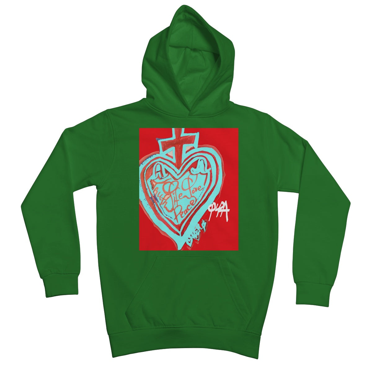 SACRED HEART OF HAPPINESS KIDS HOODIE