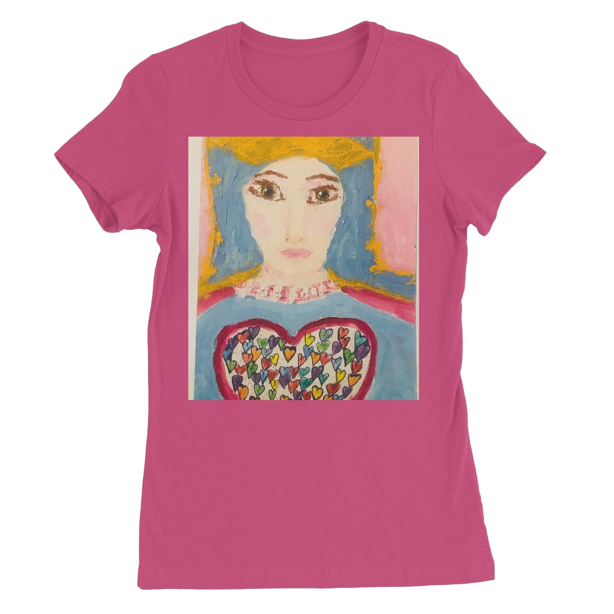 MARY OF SACRED HEART OF LIFE WOMENS TSHIRT