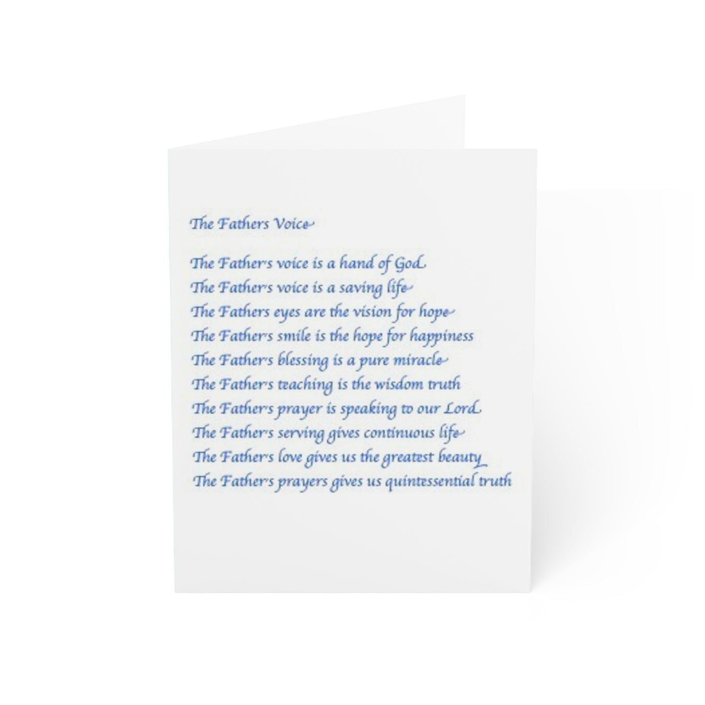 The Father's Voice Card (Greeting Cards (1, 10, 30, and 50pcs))