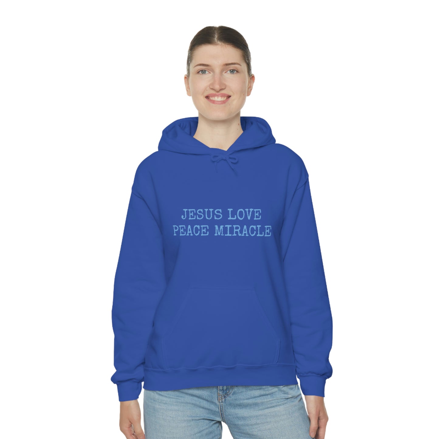 JESUS LOVE PEACE MIRACLE ™ HOODED SWEATSHIRT