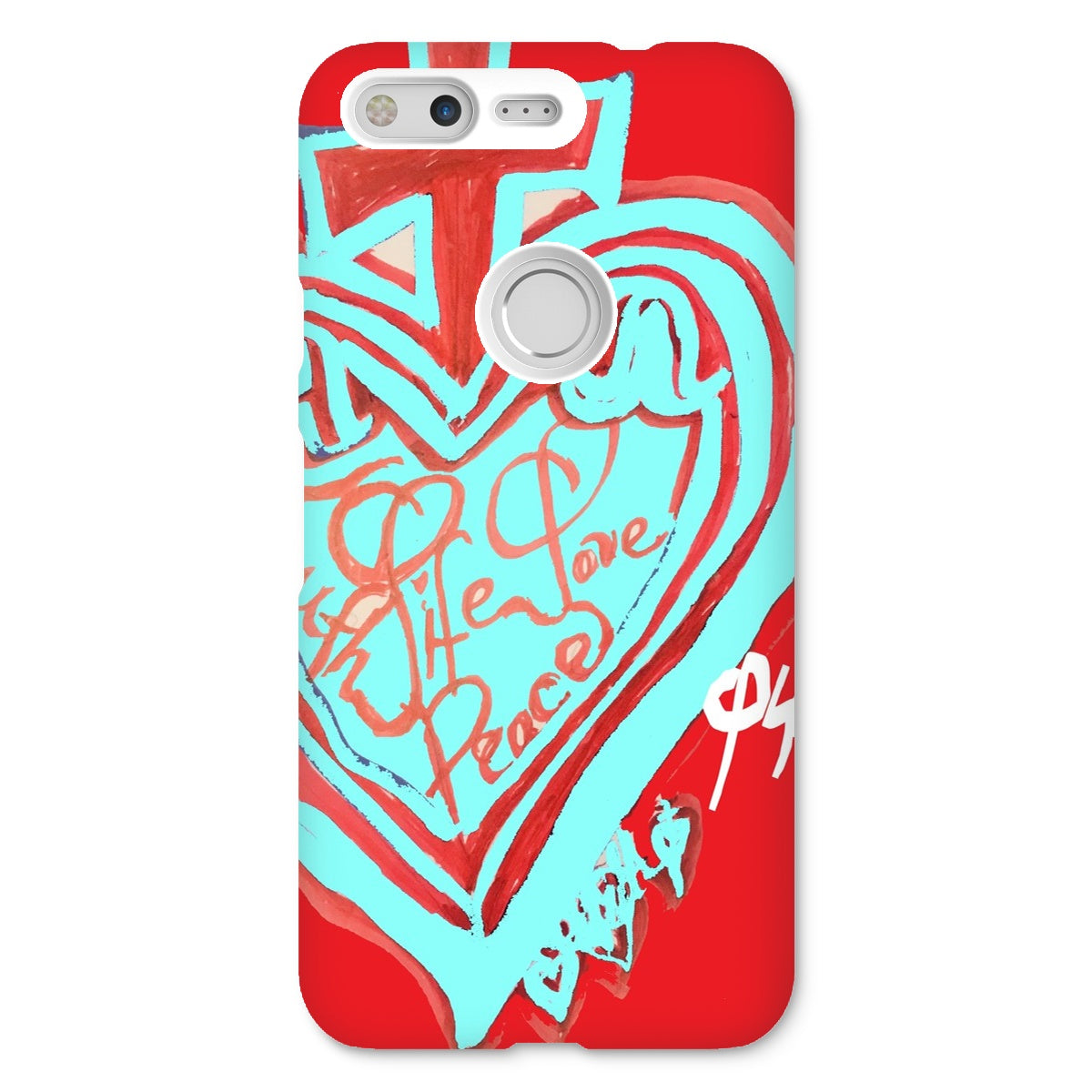 SACRED HEART OF HAPPINESS SNAP PHONE CASE