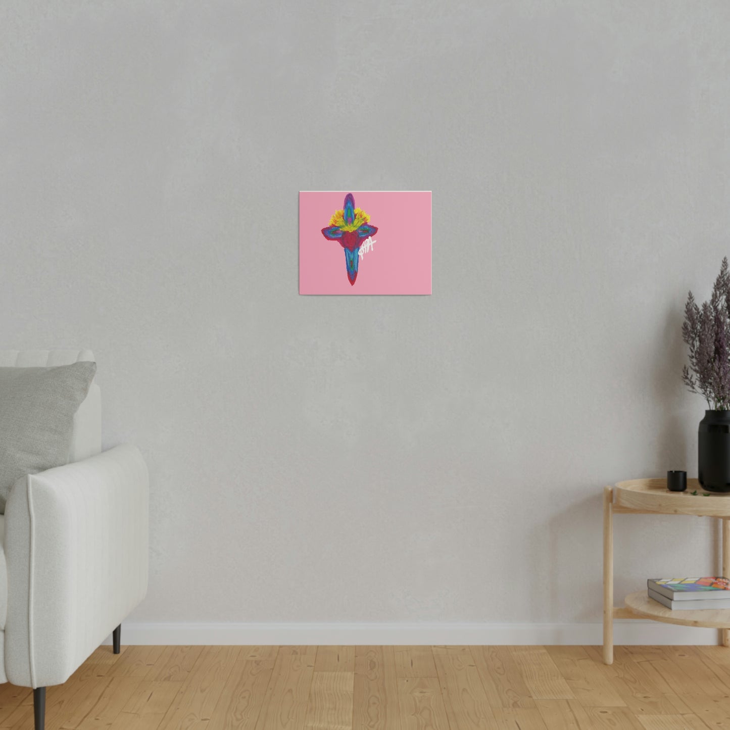 PINK SACRED HEART OF RESURRECTION LIFE (Matte Canvas, Stretched, 0.75")