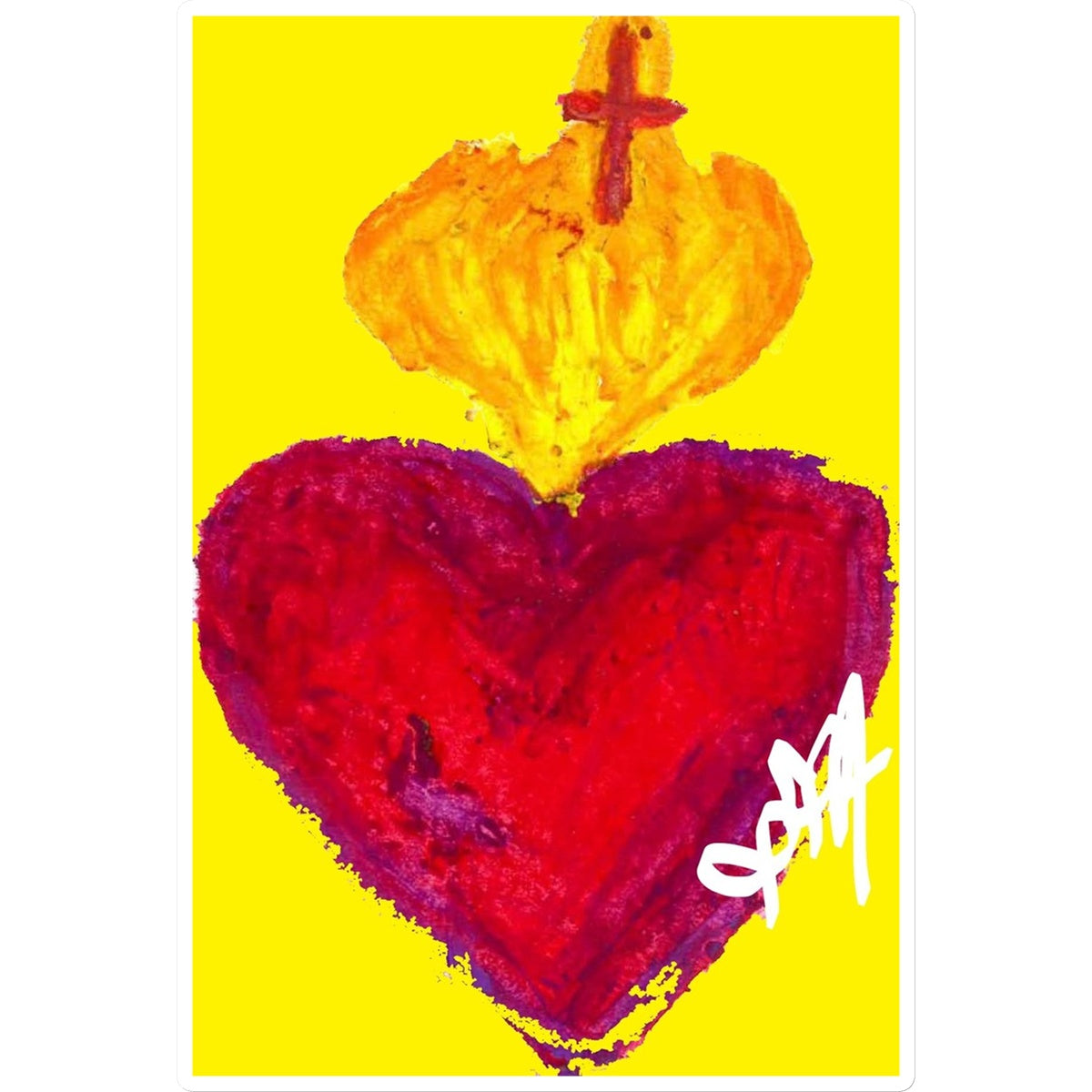 SACRED HEART ETERNAL LOVE STICKER