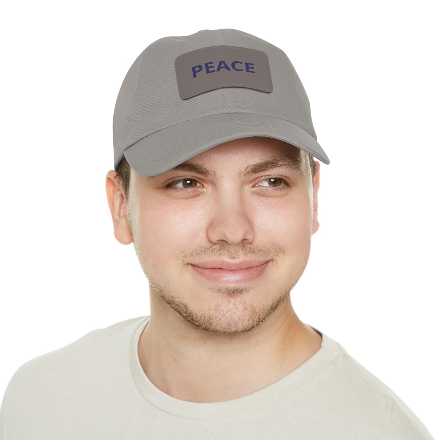 PEACE HAT WITH LEATHER PATCH