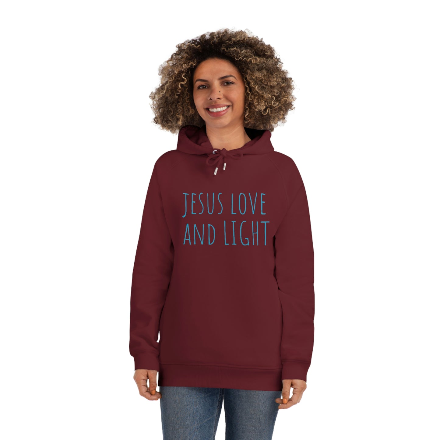 JESUS LOVE LIGHT UNISEX SIDER HOODIE