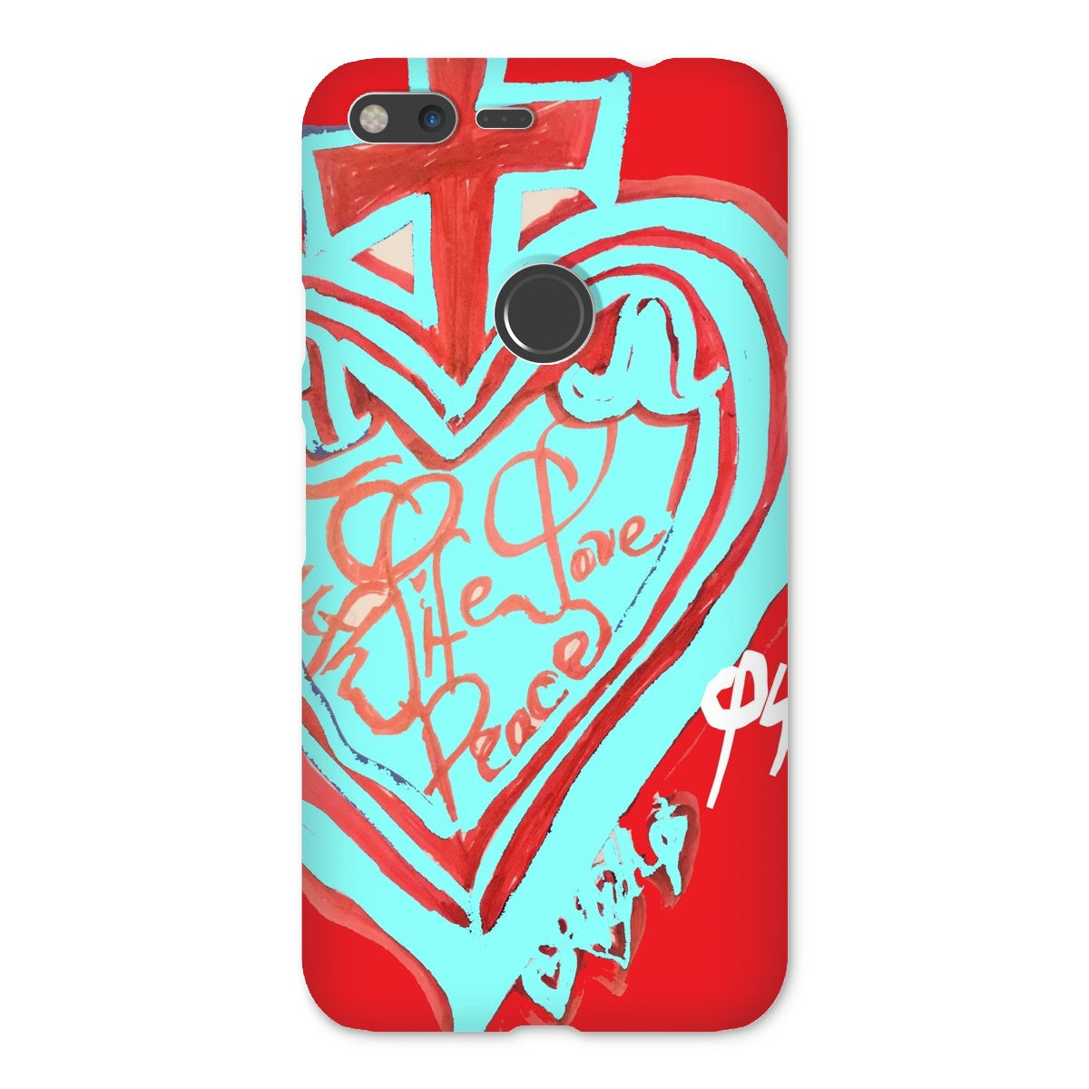 SACRED HEART OF HAPPINESS SNAP PHONE CASE