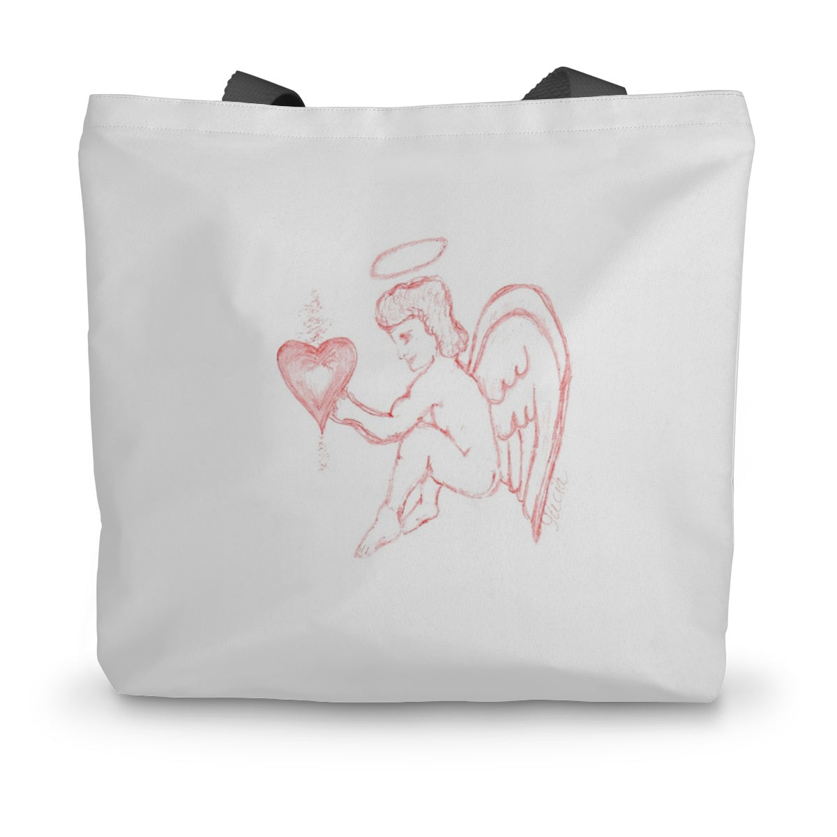 ANGEL HEART CANVAS TOTE BAG